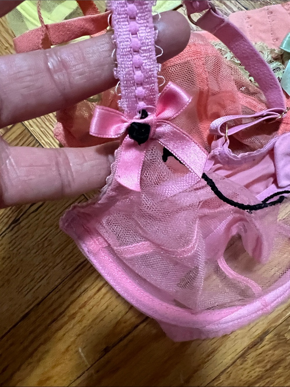 Agent Provocateur Multi-Color Sheer Mesh Balconette Bras / Set of 5 - Picture 5 of 8